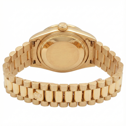 Presidential Style Rolex Dj Watch Champagne Stick Dial  Bezel