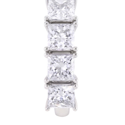 Princess Cut Natural Earth Mined Diamond Anniversary Ring Band 3 Carats