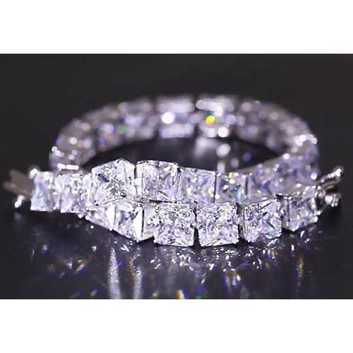 Princess Cut Diamond 32 Carat Tennis Bracelet