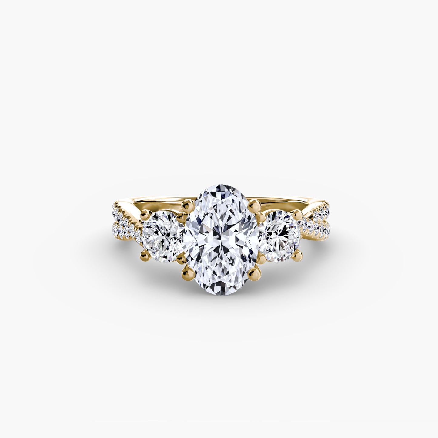 natural round diamond 0.77ct band packaging