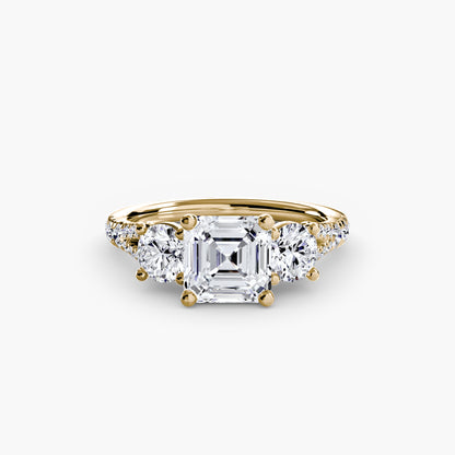 natural round diamond 0.77ct band band detail