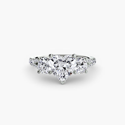 natural round diamond 0.77ct band band detail