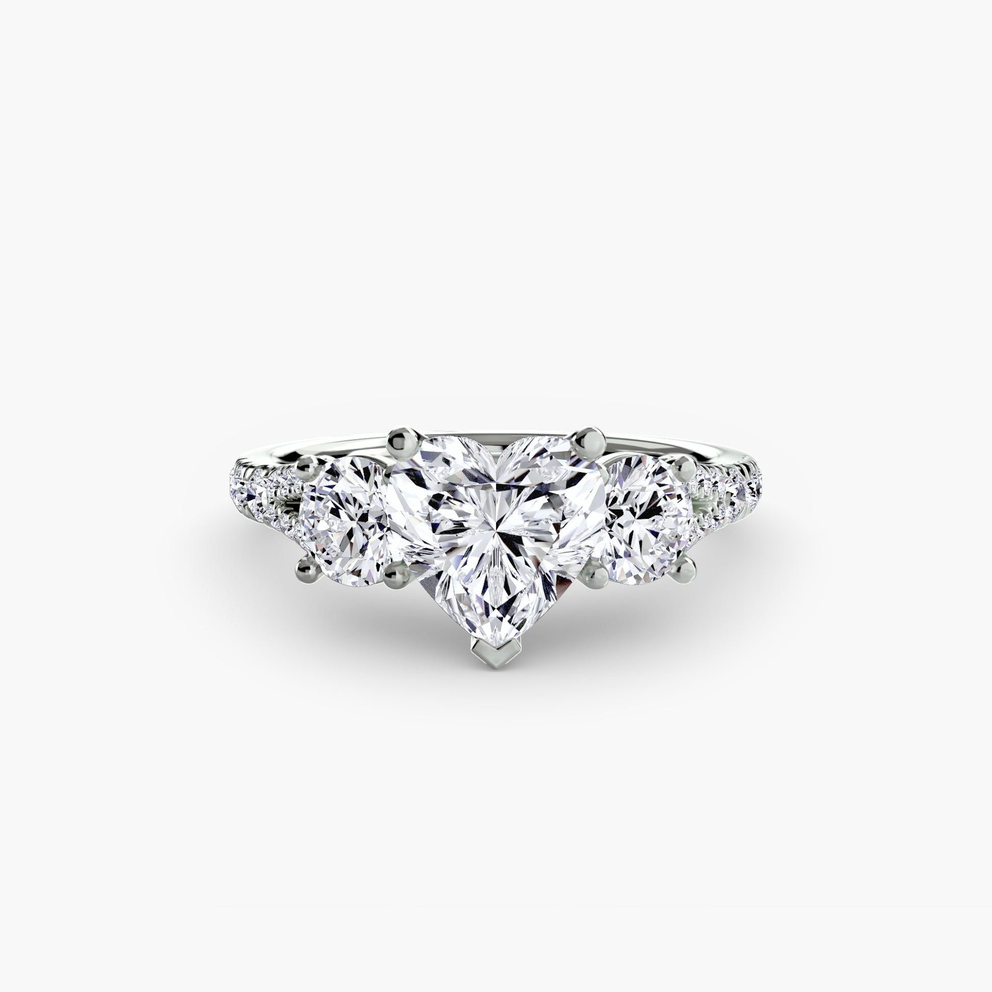 natural round diamond 0.77ct band macro detail