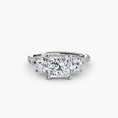 natural round diamond 0.77ct band close up detail