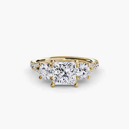 natural round diamond 0.77ct band close up detail