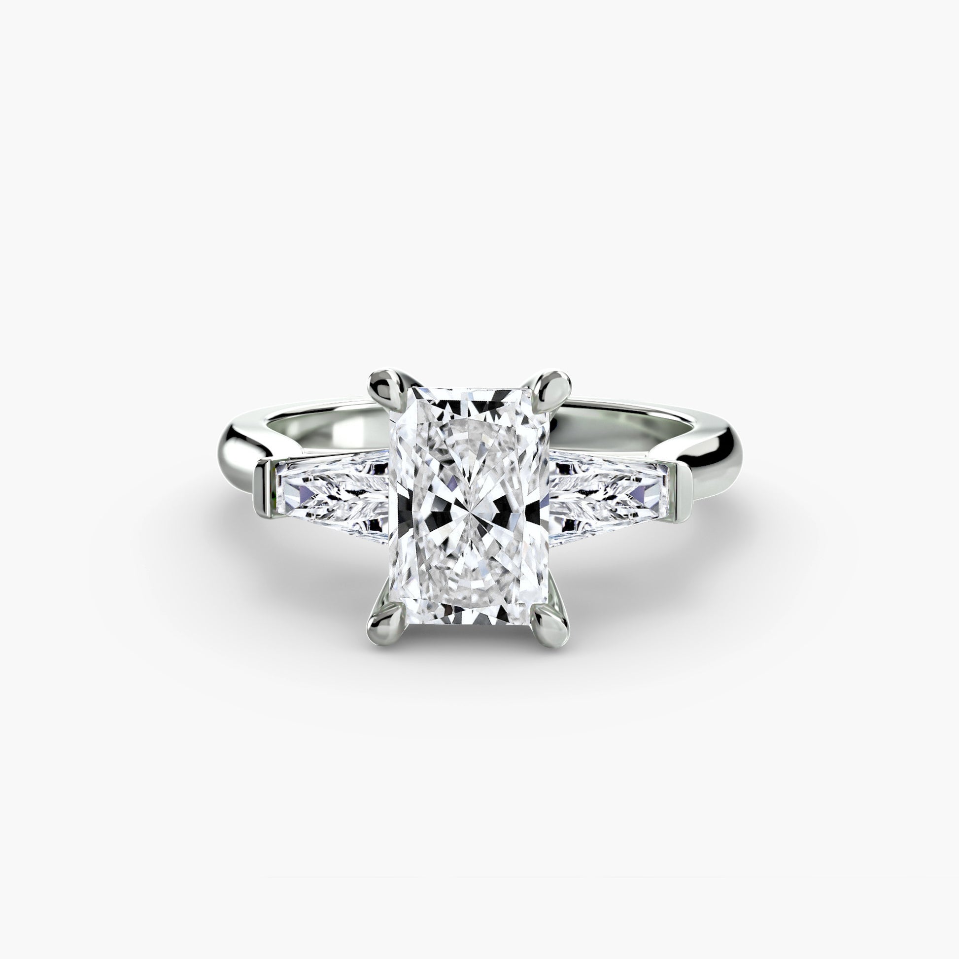 natural round diamond 0.60ct ring profile view