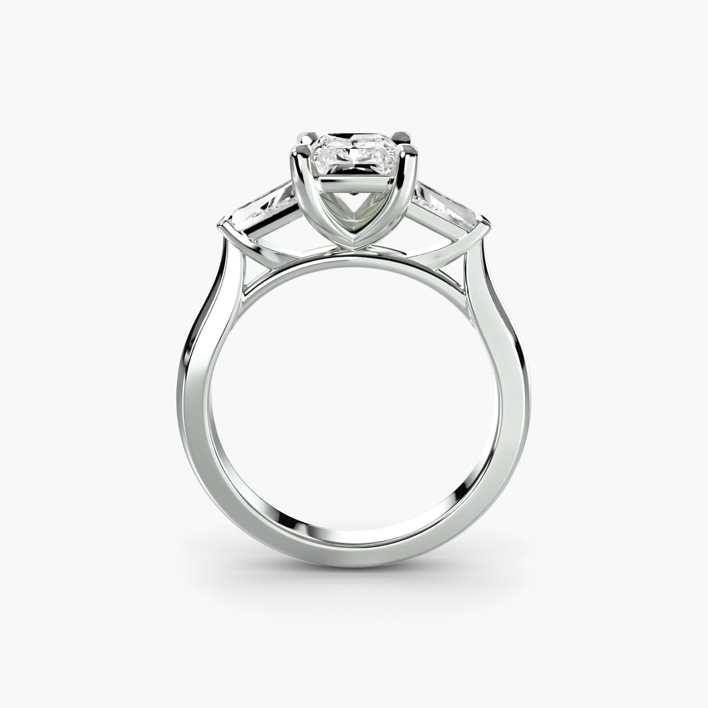 natural round diamond 0.60ct ring side angle