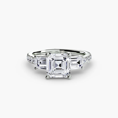 natural round diamond 0.89ct band macro detail