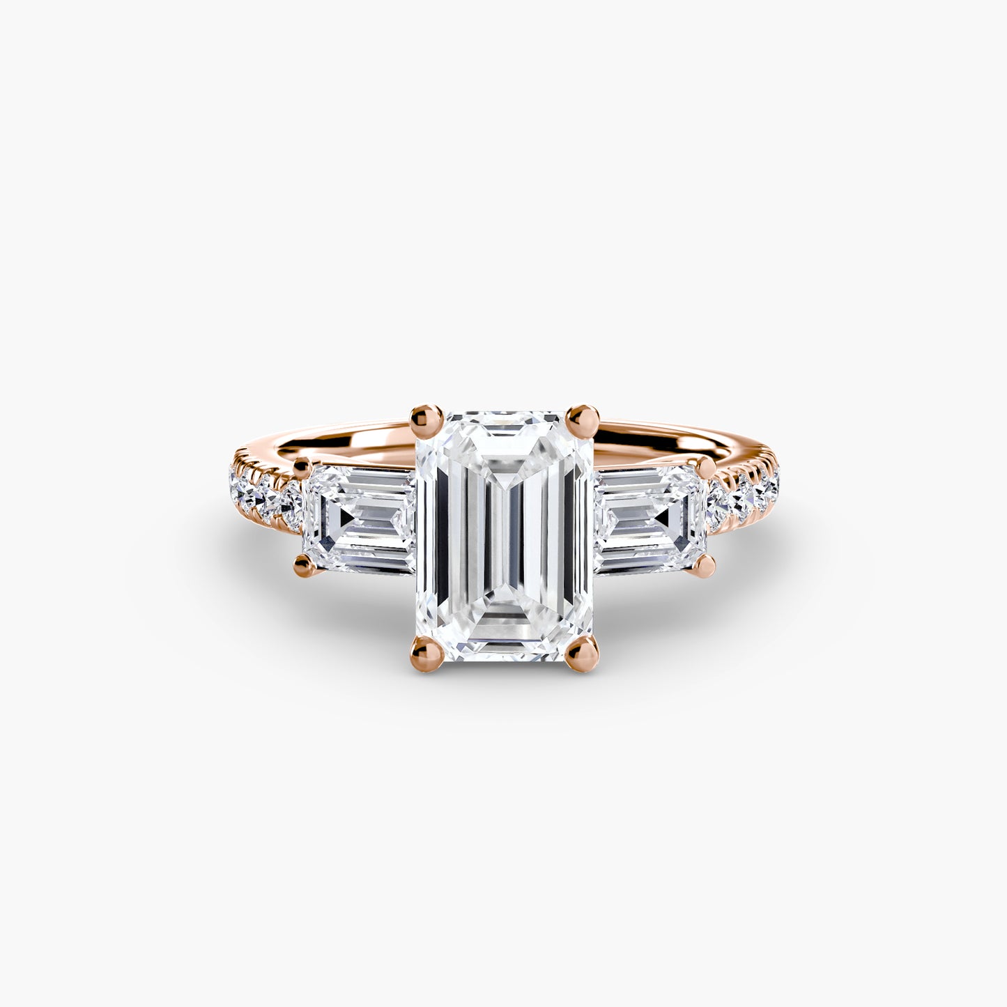 natural round diamond 0.89ct band macro detail