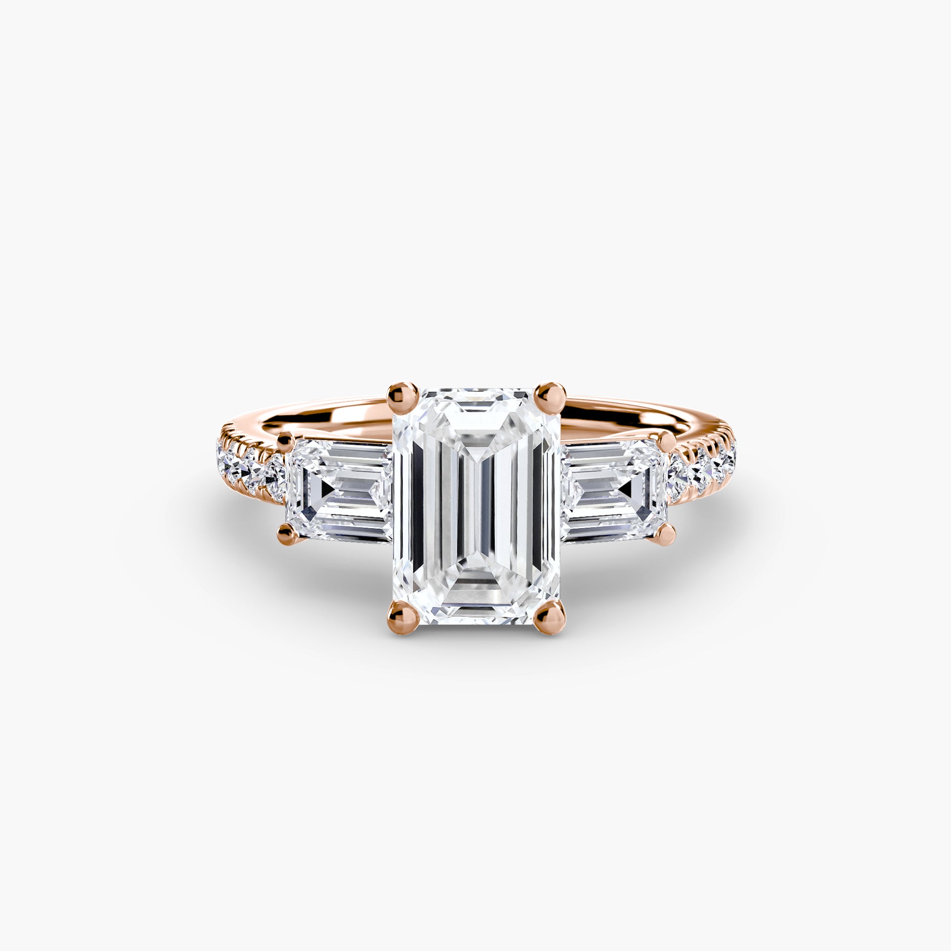 natural round diamond 0.89ct band back view