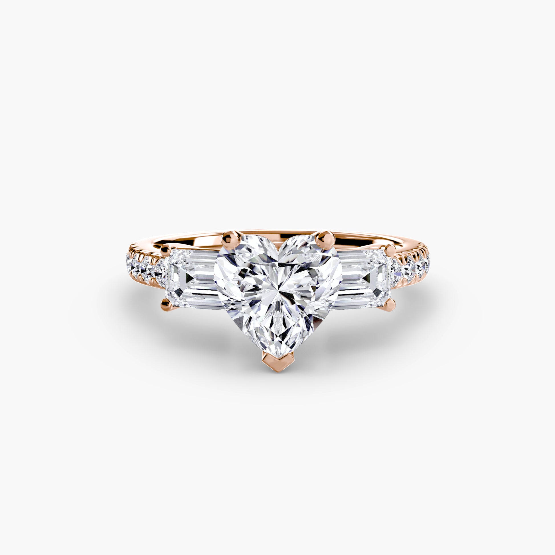 natural round diamond 0.89ct band back view