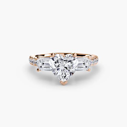 natural round diamond 0.89ct band back view