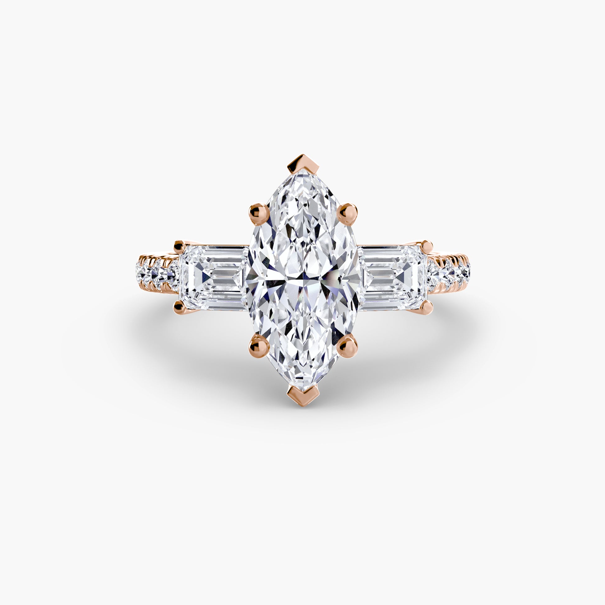 natural round diamond 0.89ct band top view