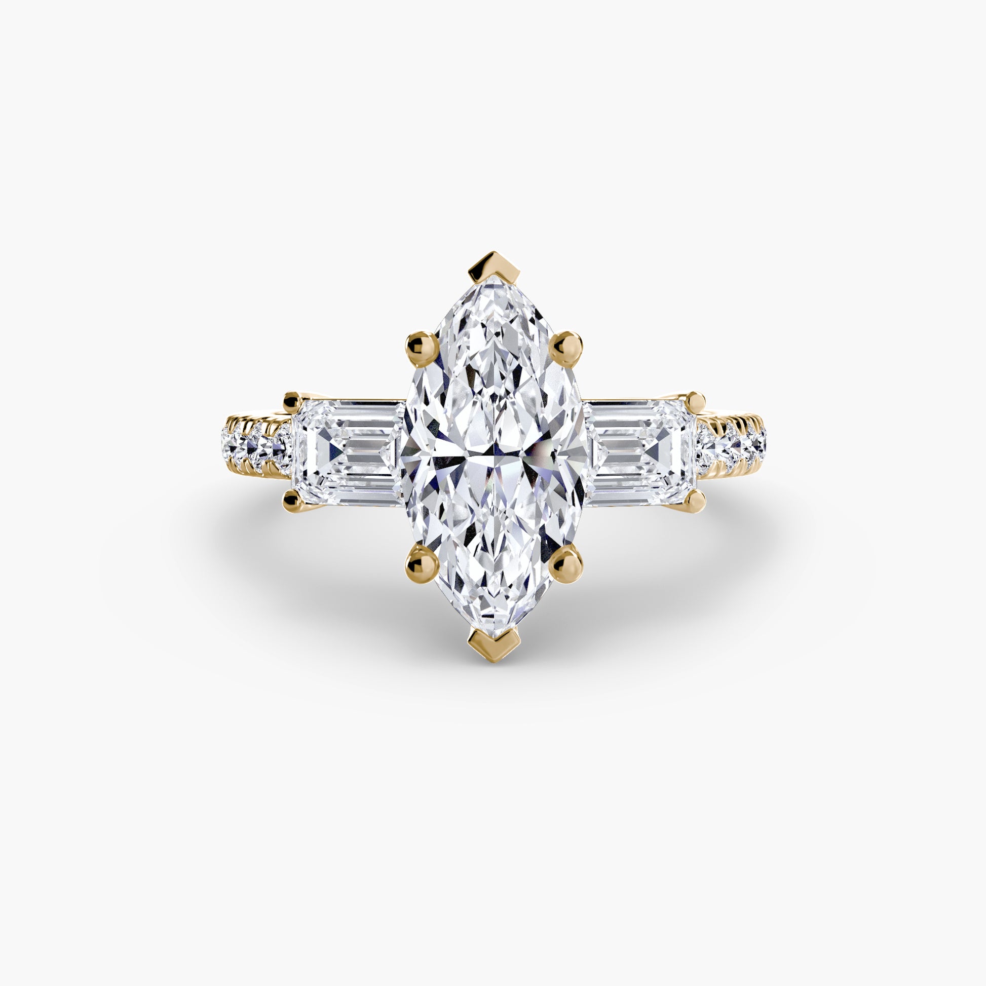 natural round diamond 0.89ct band on white background