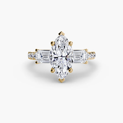 natural round diamond 0.89ct band on white background
