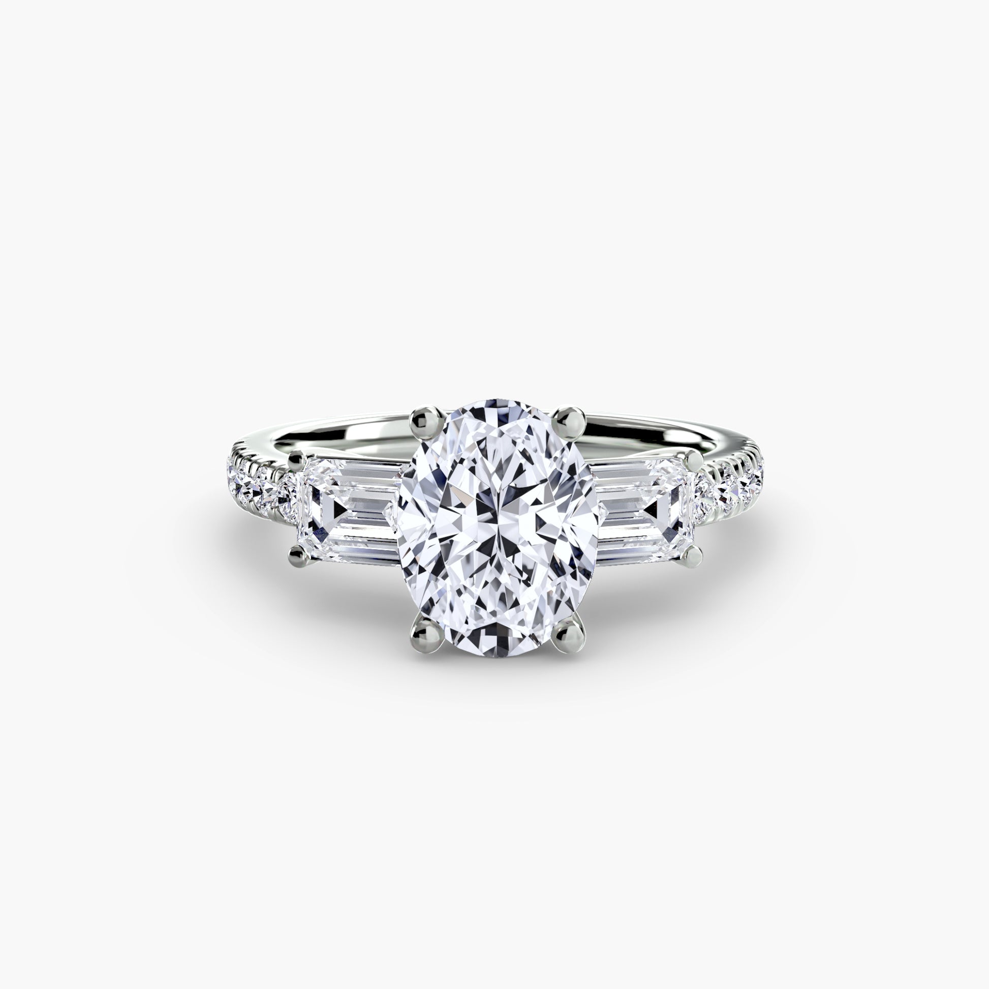 natural round diamond 0.89ct band with diamond accents