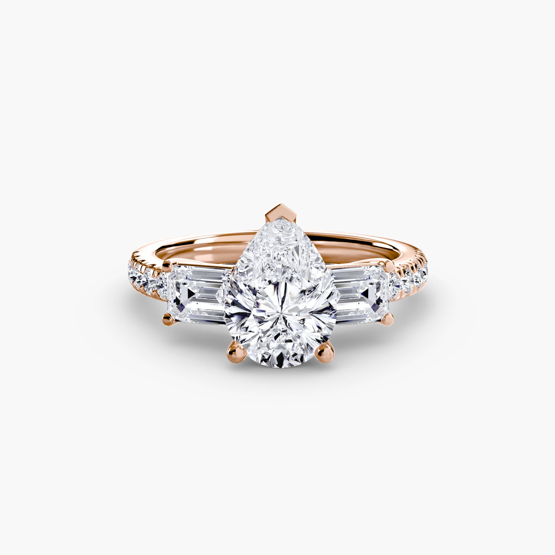 natural round diamond 0.89ct band macro detail