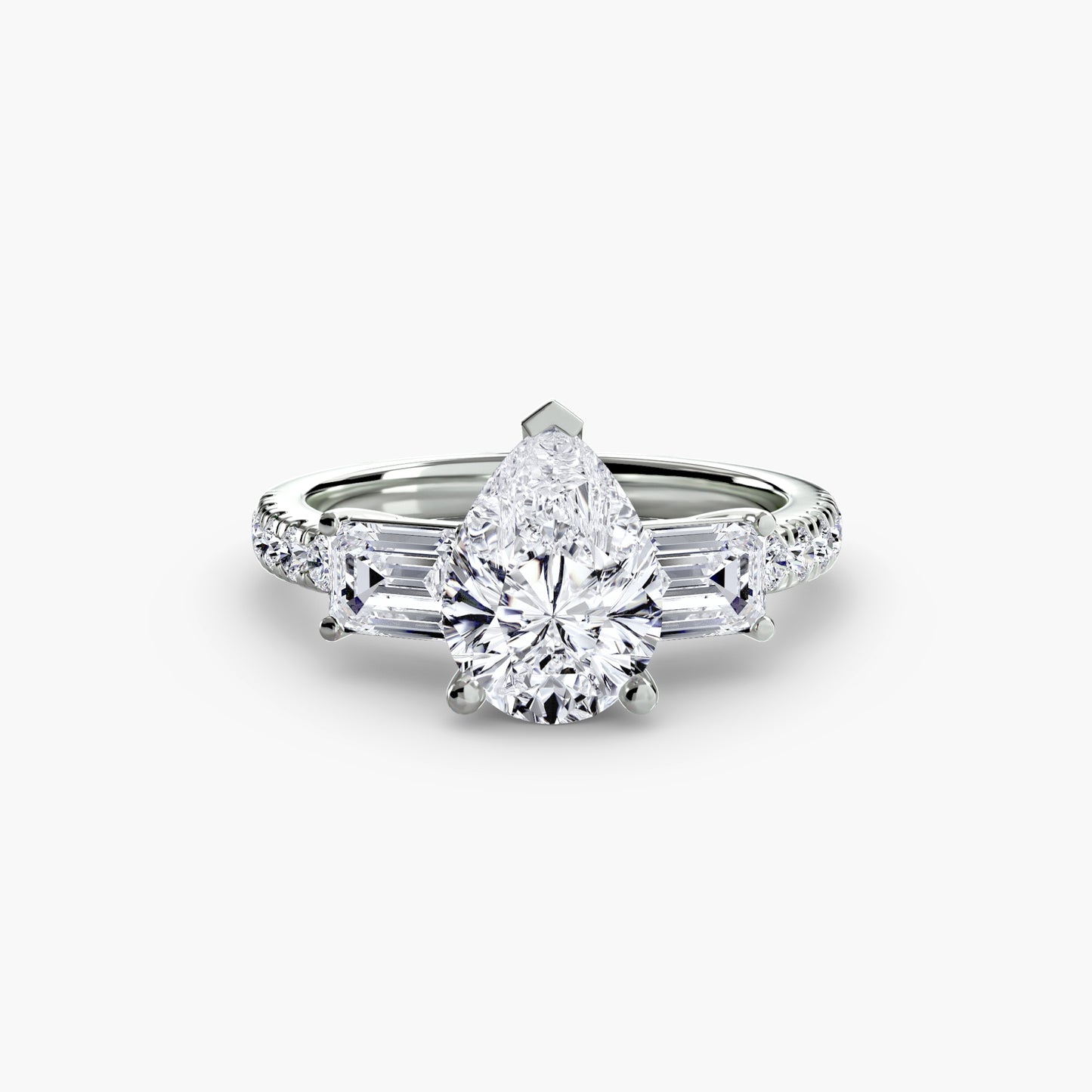 natural round diamond 0.89ct band band detail