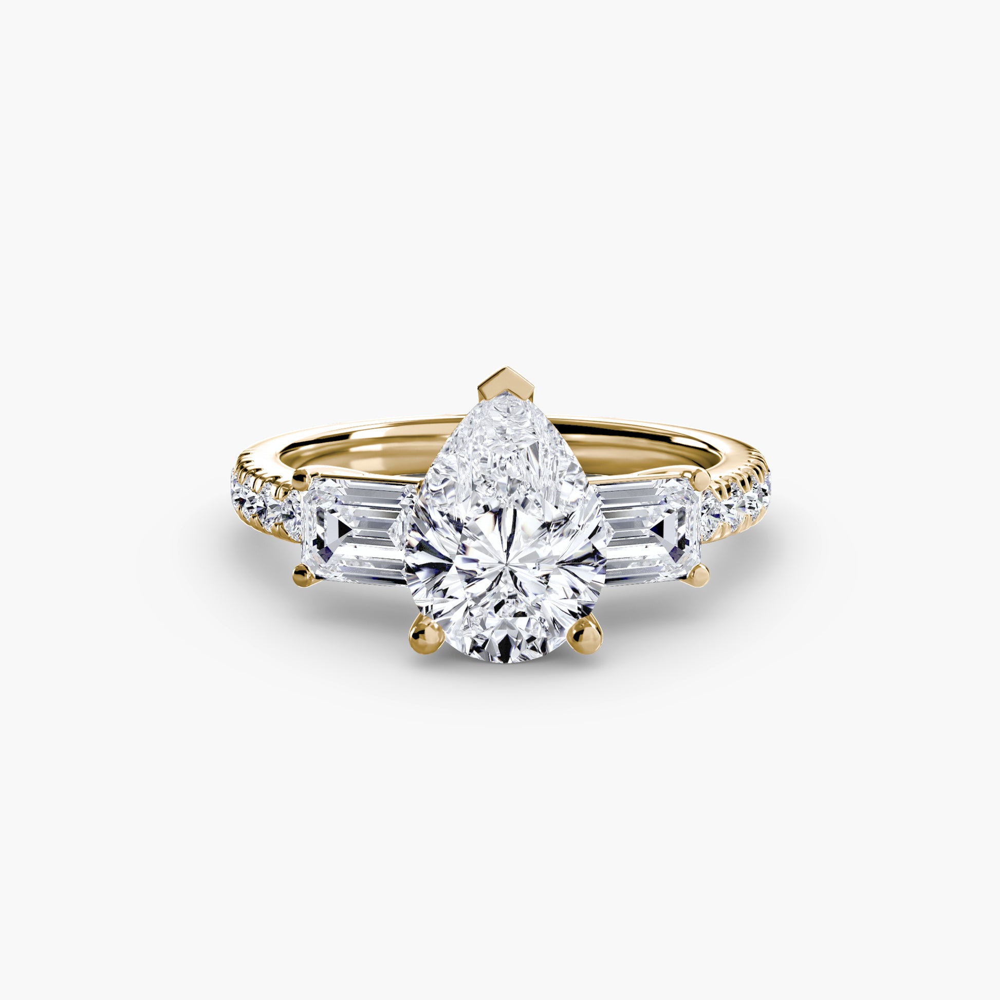 natural round diamond 0.89ct band close up detail