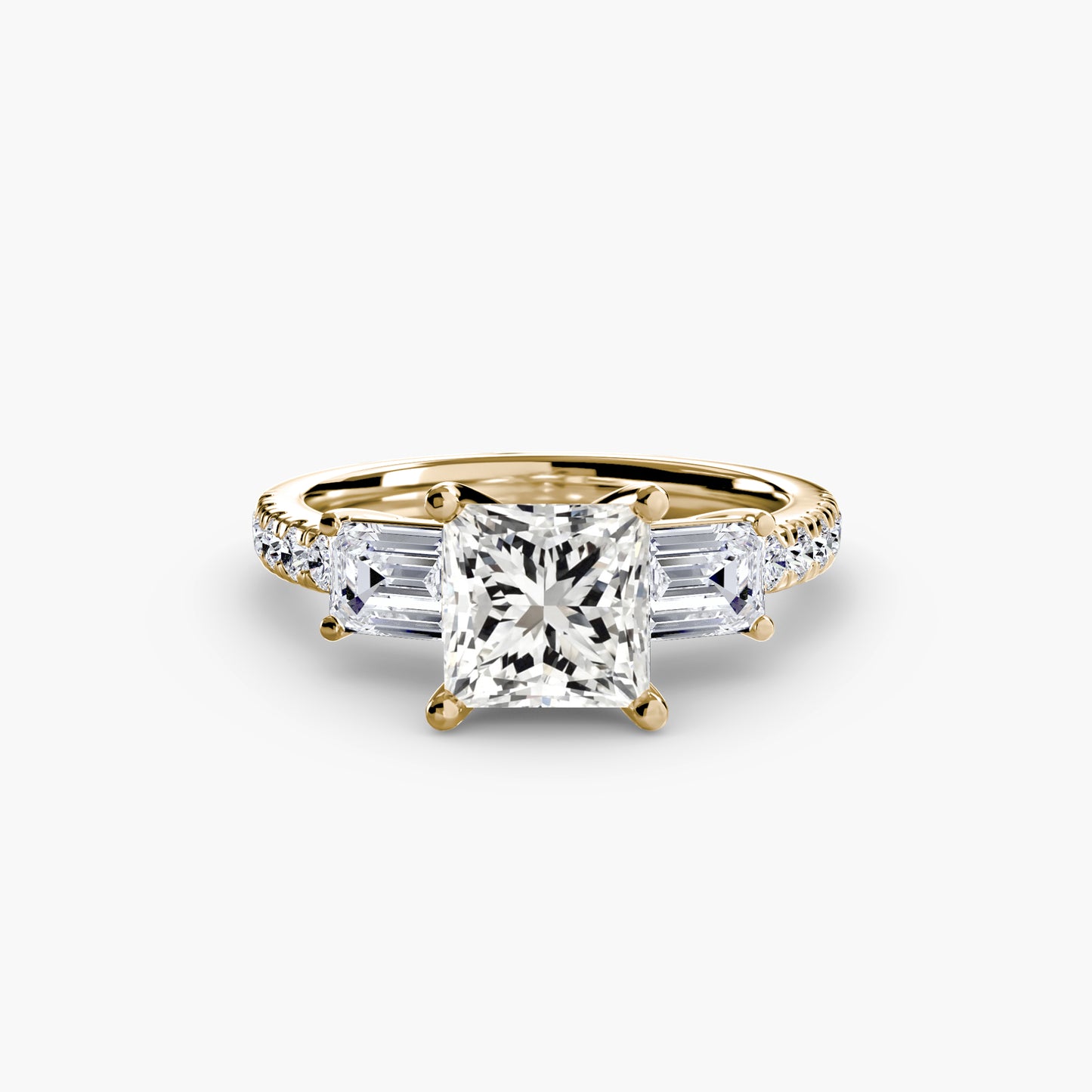 natural round diamond 0.89ct band macro detail