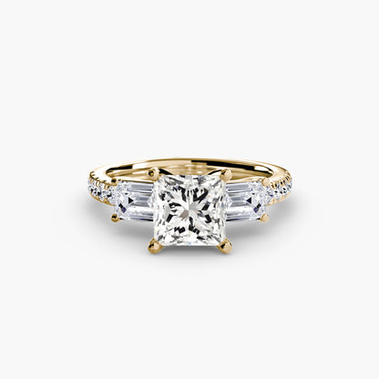 natural round diamond 0.89ct band macro detail