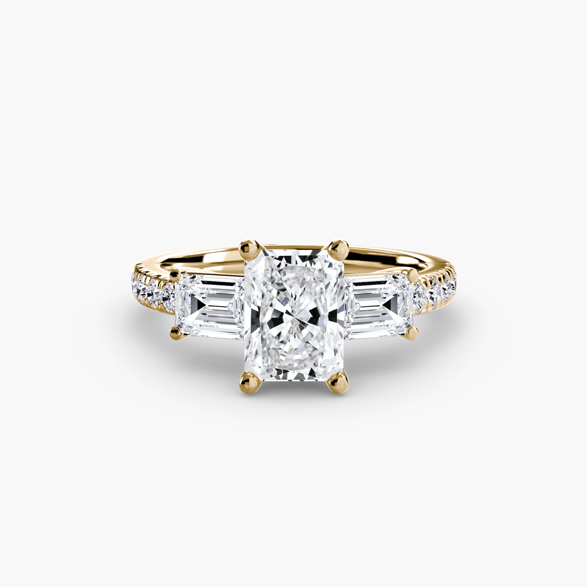 natural round diamond 0.89ct band top view