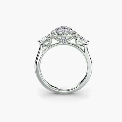 natural round diamond 0.52ct ring side angle