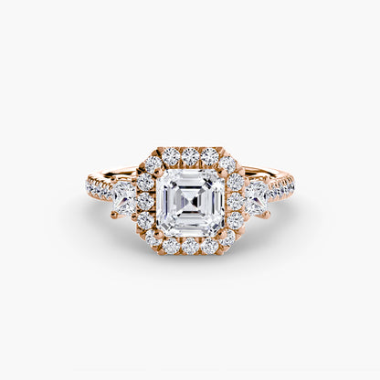 natural round diamond 0.69ct ring side angle