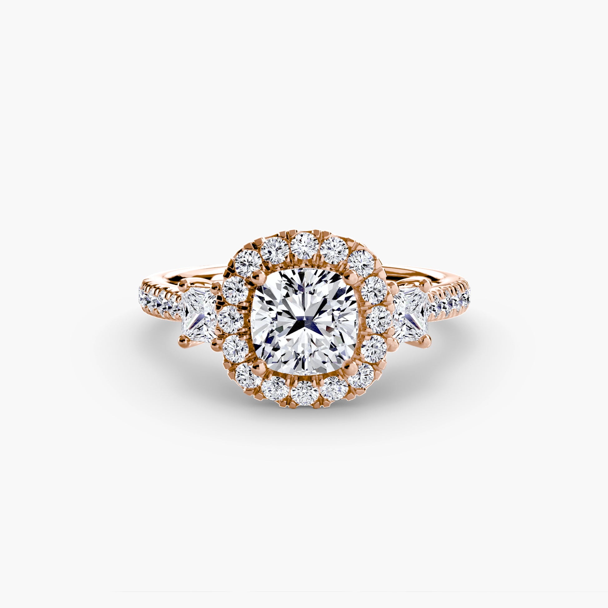 natural round diamond 0.69ct ring macro detail