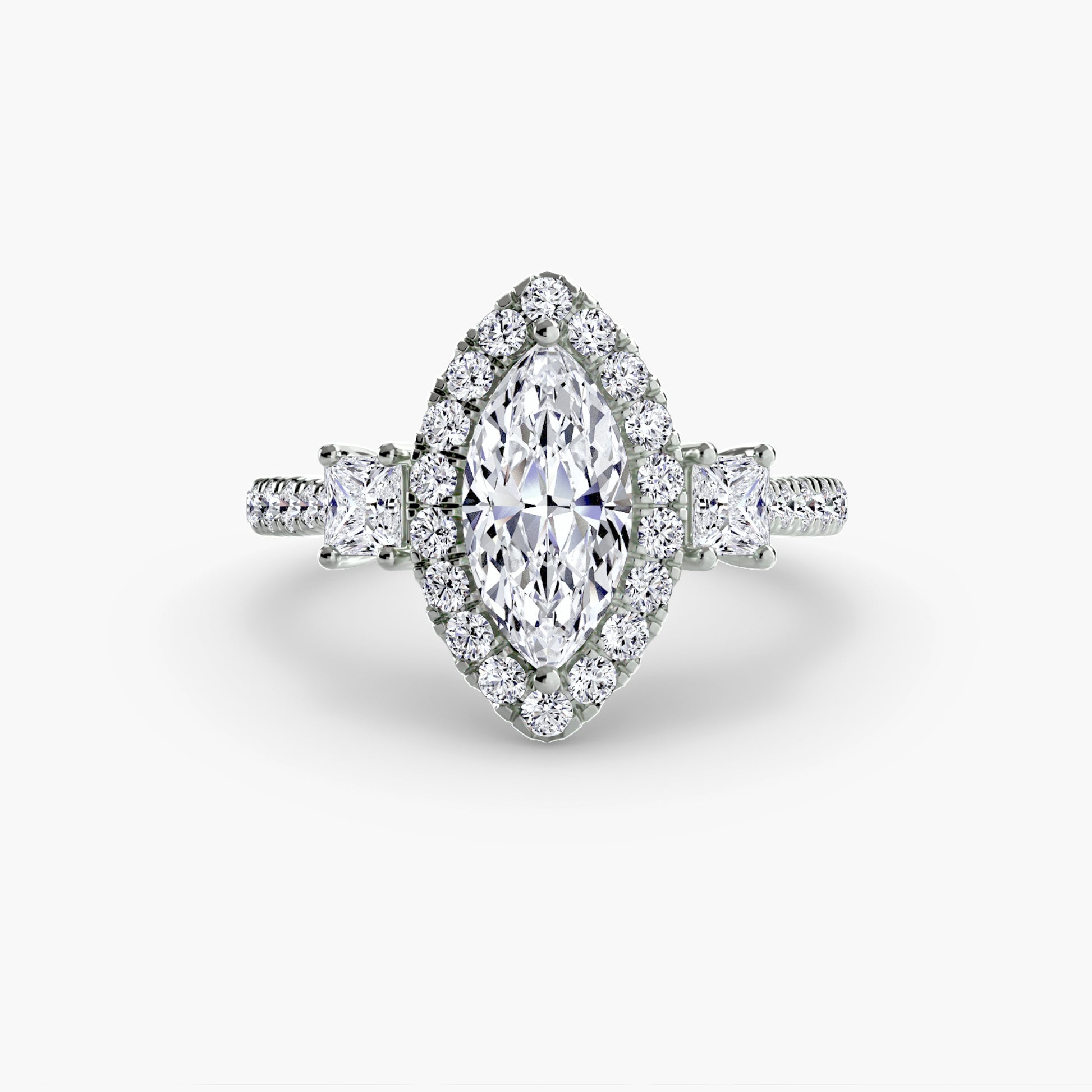 natural round diamond 0.69ct ring close up detail