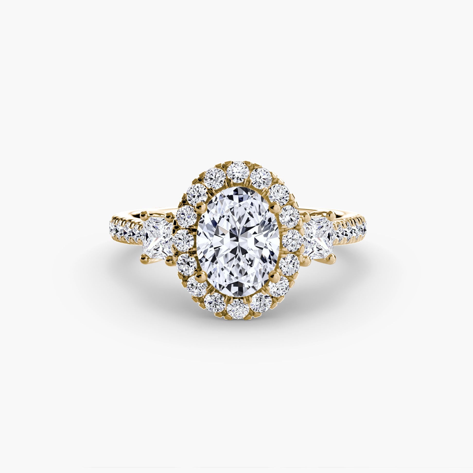 natural round diamond 0.69ct ring close up detail