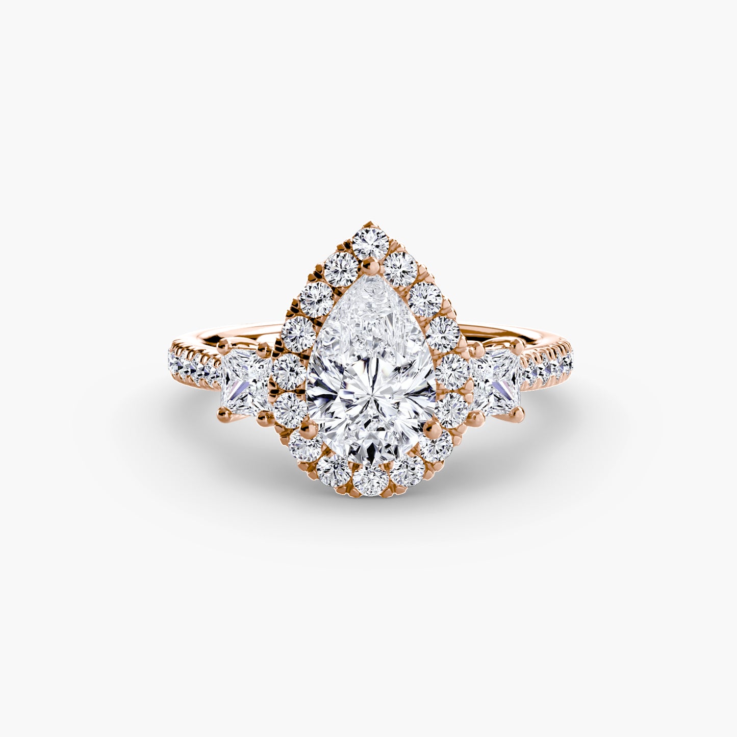 natural round diamond 0.69ct ring macro detail