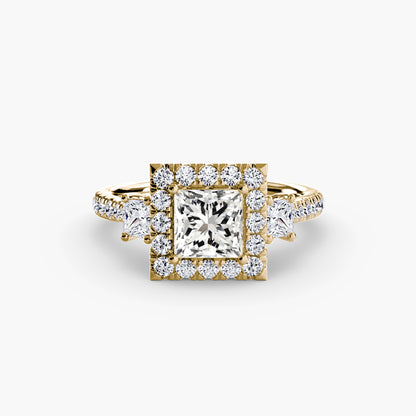 natural round diamond 0.69ct ring front view