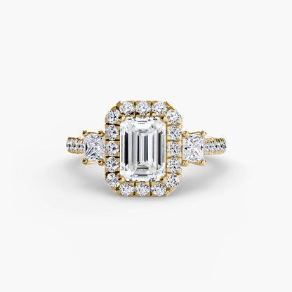 natural round diamond 0.69ct ring close up detail