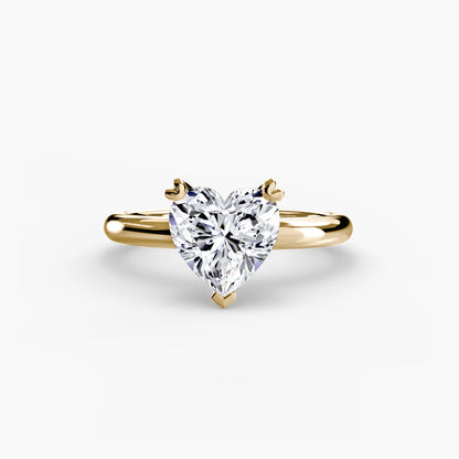 natural diamond ring top view