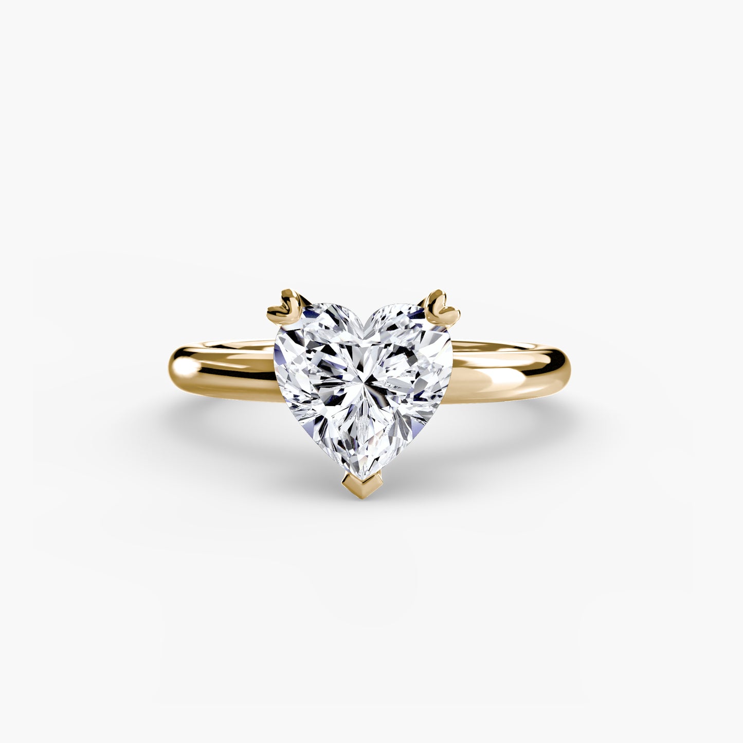 natural diamond ring on white background
