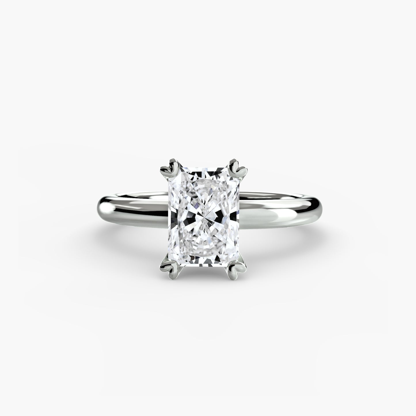 natural diamond ring back view