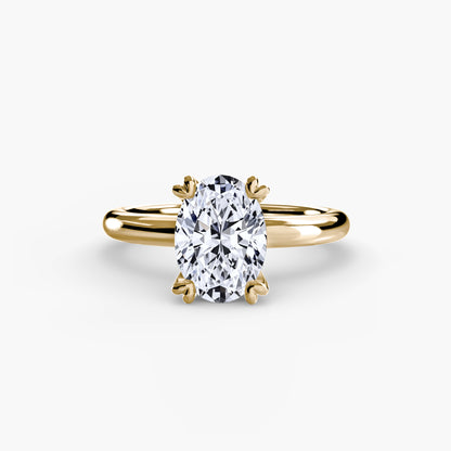 natural diamond ring front view