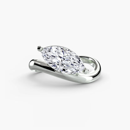 natural diamond ring front view