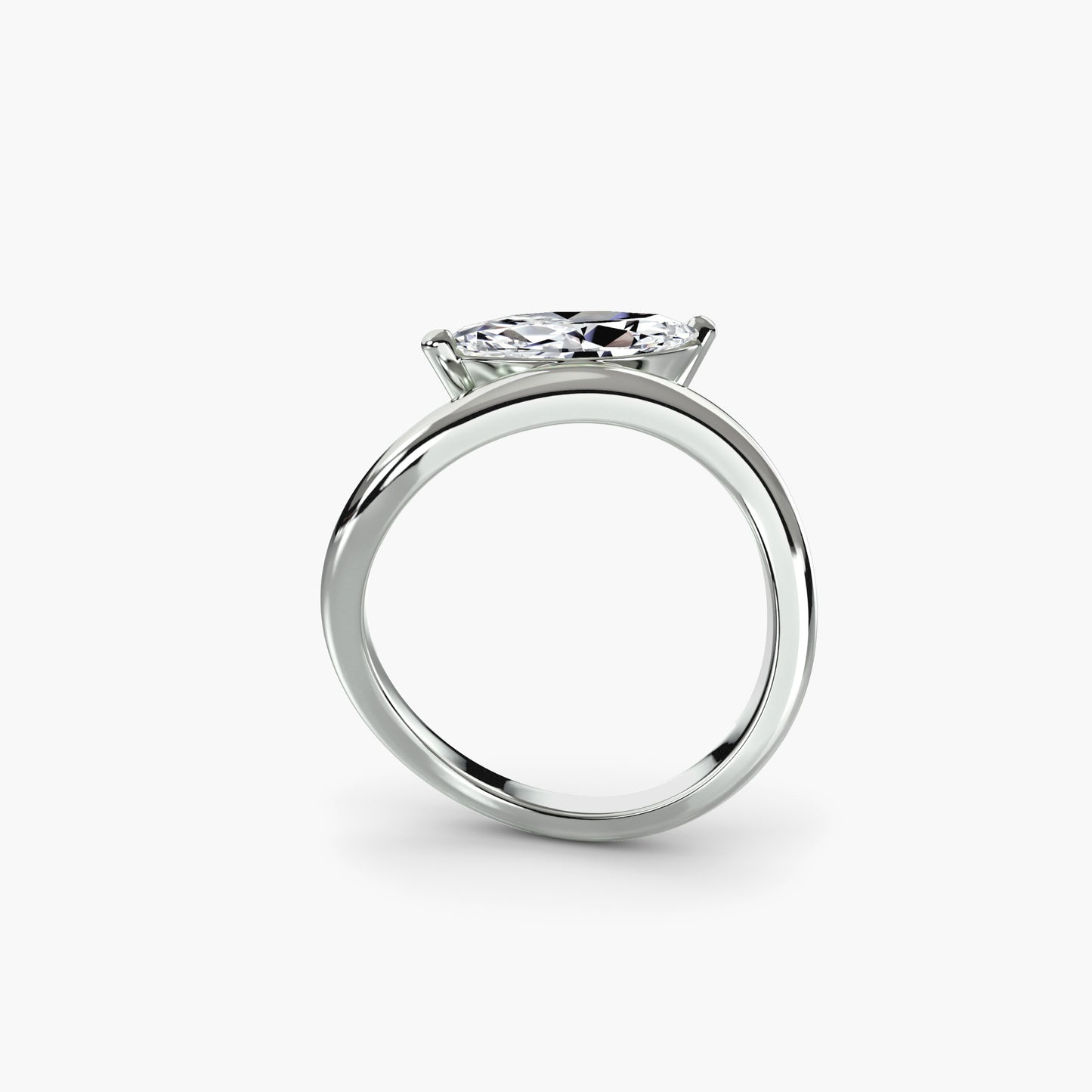 natural diamond ring side angle