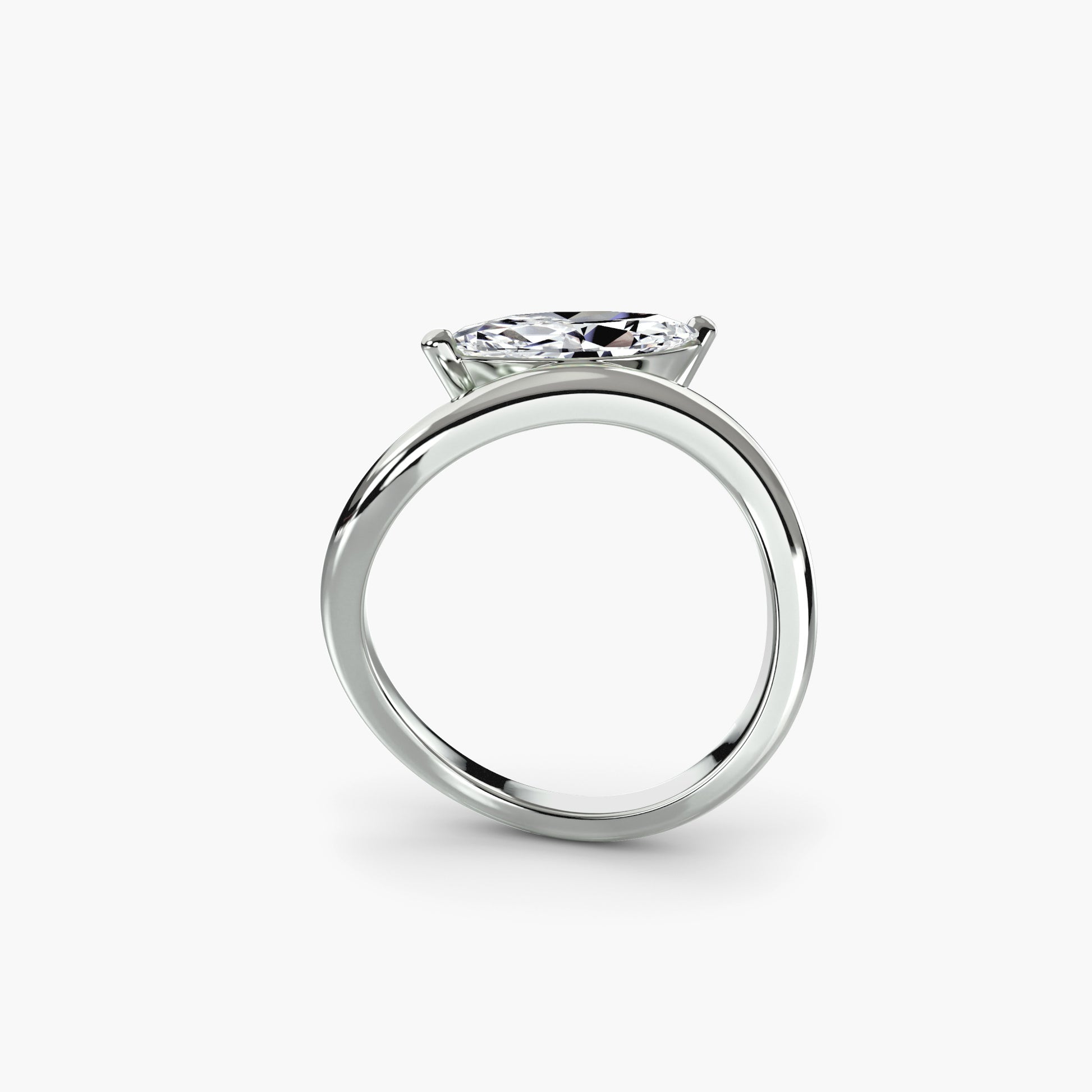natural diamond ring side angle