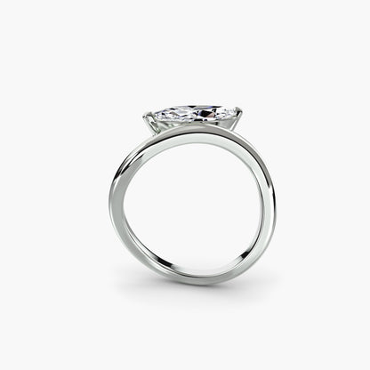 natural diamond ring side angle