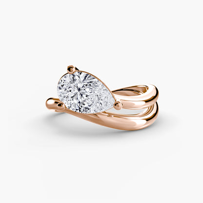 natural diamond ring with diamond accents