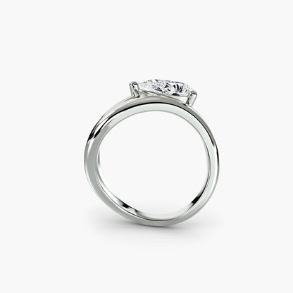 natural diamond ring side angle