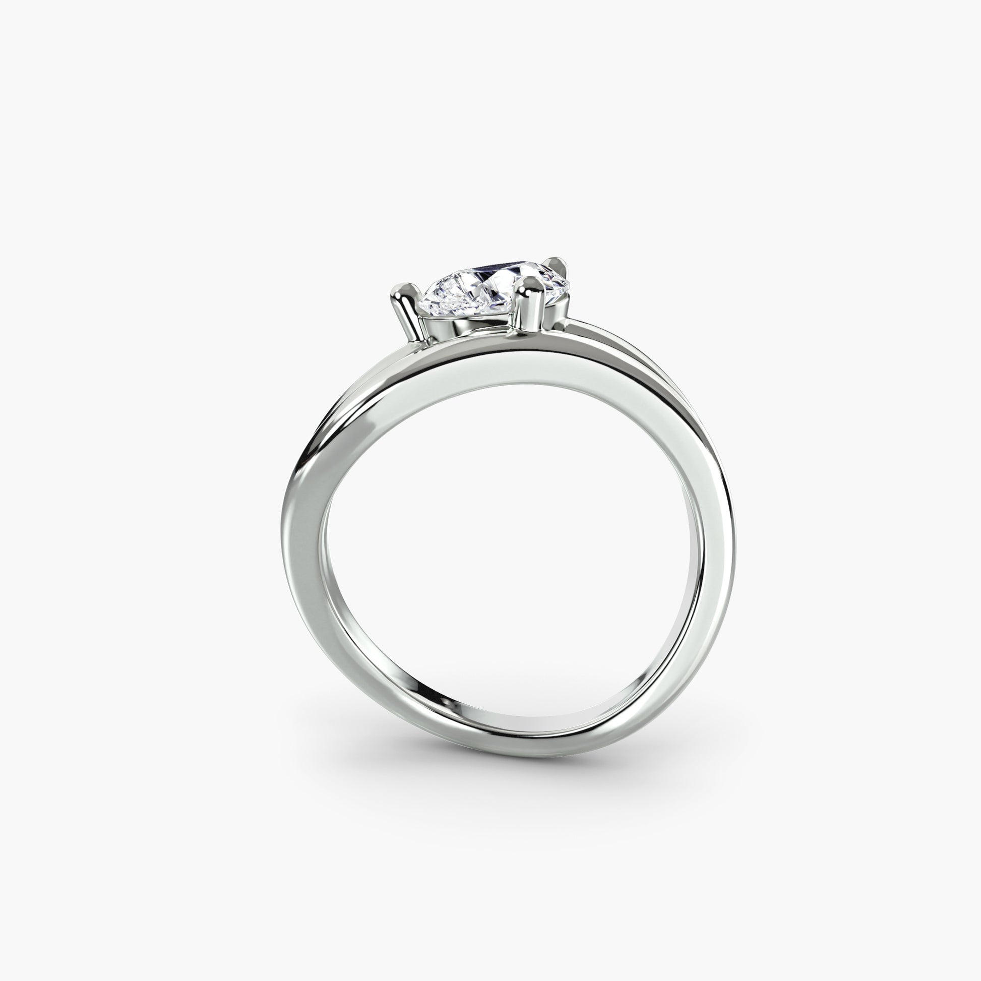 natural diamond ring side angle