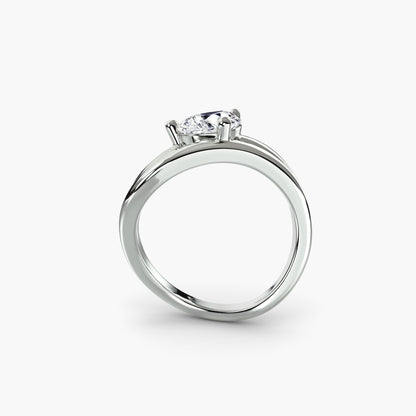 natural diamond ring side angle