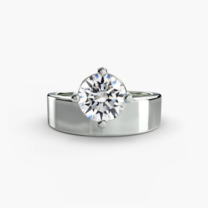 natural diamond band band detail
