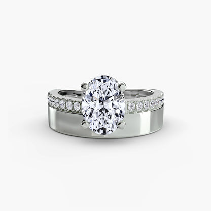 natural round diamond 0.13ct band band detail