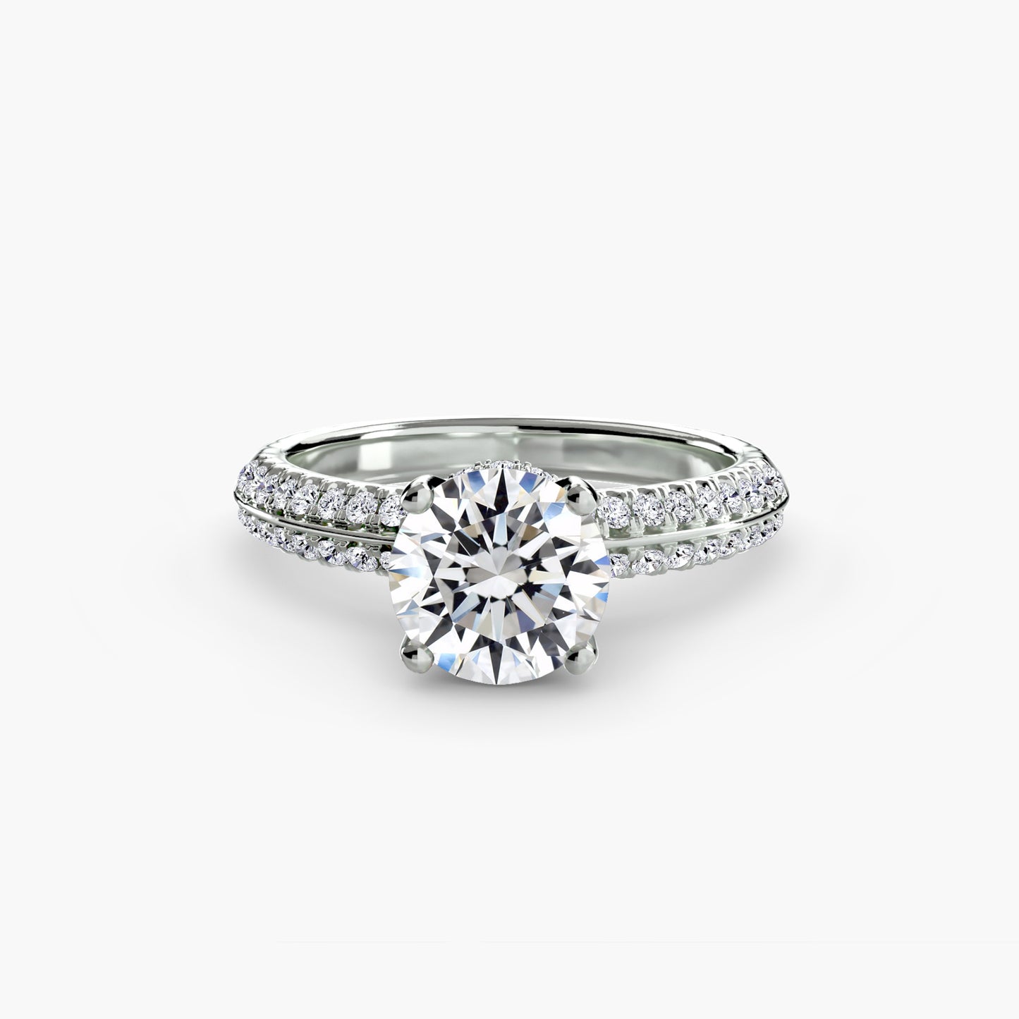natural round diamond 0.36ct other profile view