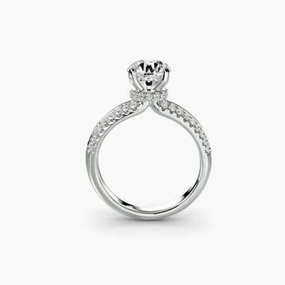 natural round diamond 0.36ct other side angle